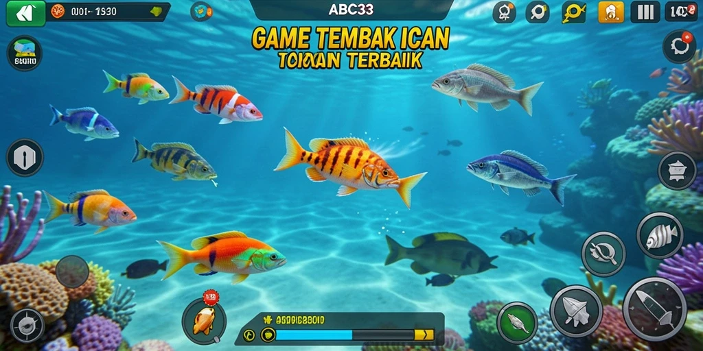 Tampilan gameplay ABC33 yang seru dan mendebarkan di lautan.