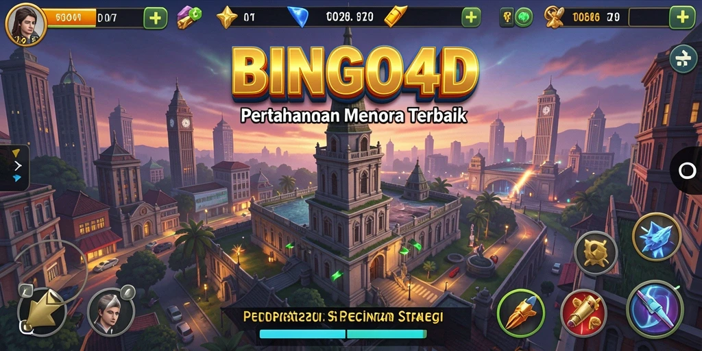 Tampilan menarik dalam menghadapi musuh di Tower Defense.