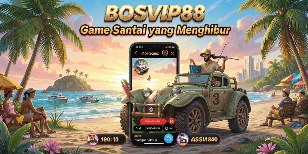 Screenshot utama menunjukkan gameplay BOSVIP88 yang penuh warna dan menyenangkan.