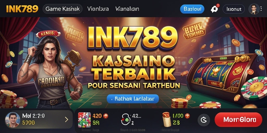 Tampilan gameplay INK789 dengan grafik kasino yang menarik.