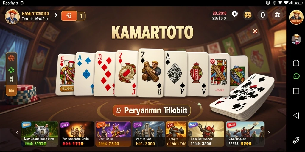 Tampilan menarik dari permainan Domino KAMARTOTO yang seru.