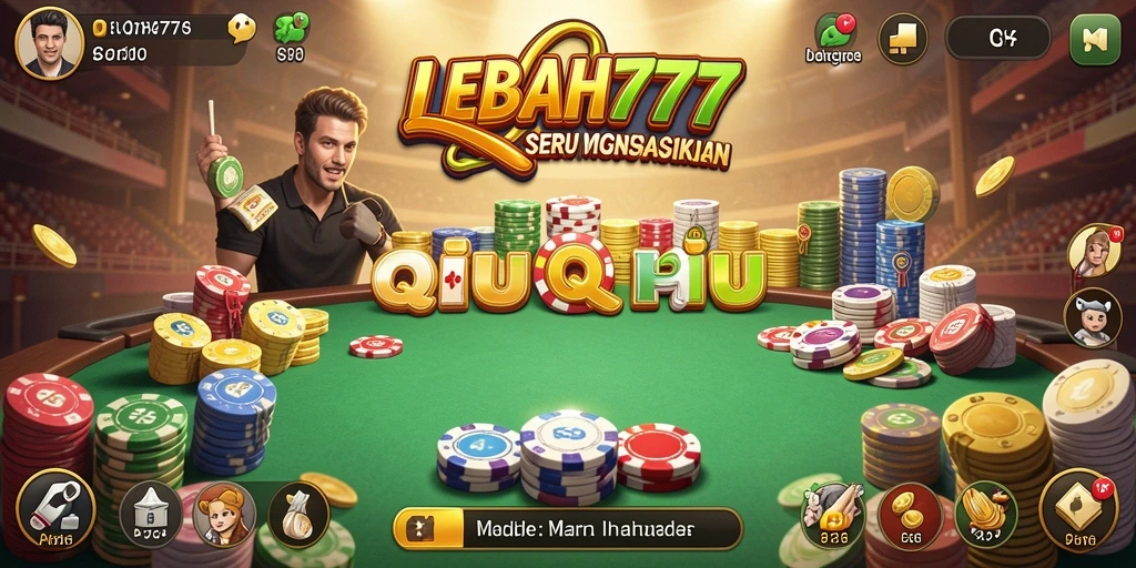 Tampilan gameplay seru di LEBAH777 saat bermain QiuQiu.