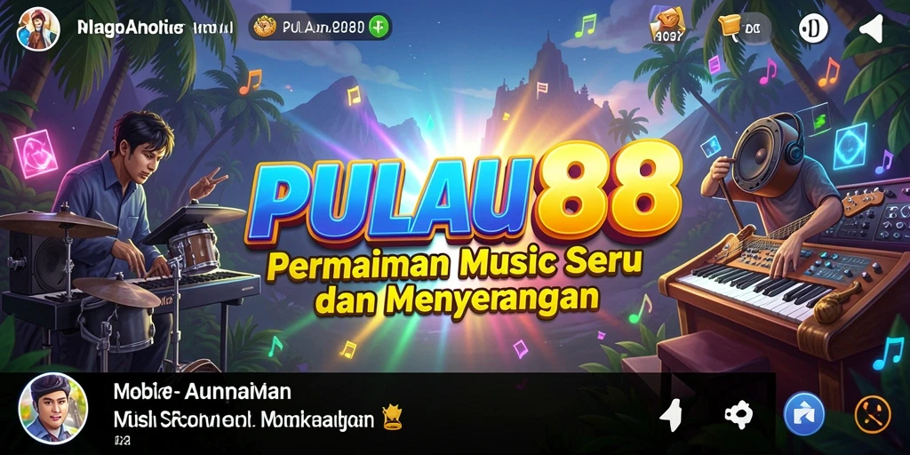 Tampilan gameplay seru di PULAU88 dengan berbagai lagu menarik.