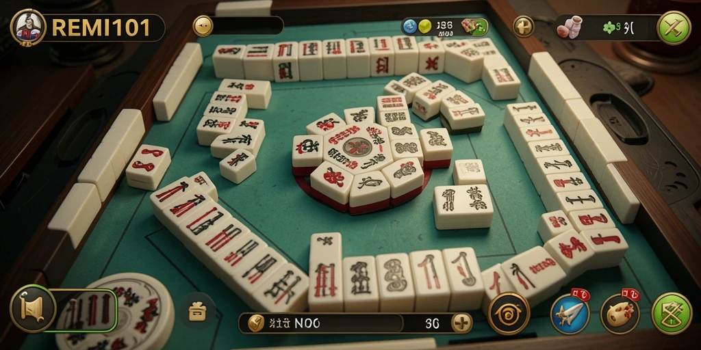 Screenshot gameplay Mahjong yang menarik dari REMI101.