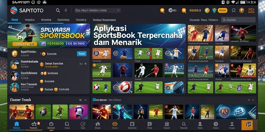 Gambaran tampilan gameplay menarik dari aplikasi Sportsbook SAPITOTO.